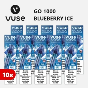 10x VUSE Go 1000 Blueberry Ice
