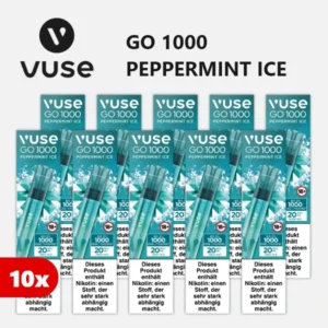 10x VUSE Go 1000 Peppermint Ice