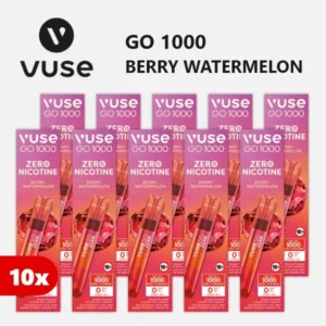 10x VUSE Go 1000 Zero Nicotine Berry Watermelon