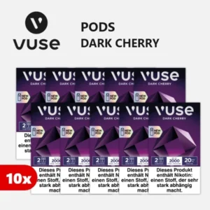 10x VUSE Pods Dark Cherry