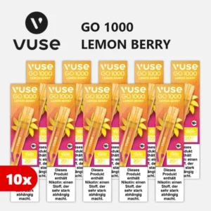 10x VUSE Go 1000 Lemon Berry