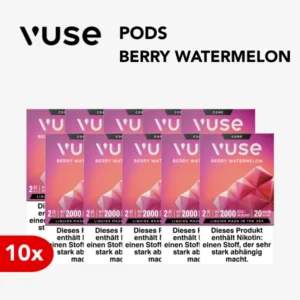 10x vuse ultra pods berry watermelon 20mg