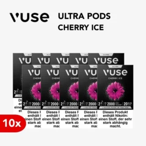 10x Vuse Ultra Pods Cherry Ice 20mg