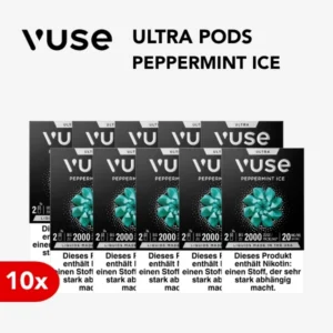 10x Vuse Ultra Pods Peppermint Ice 20mg